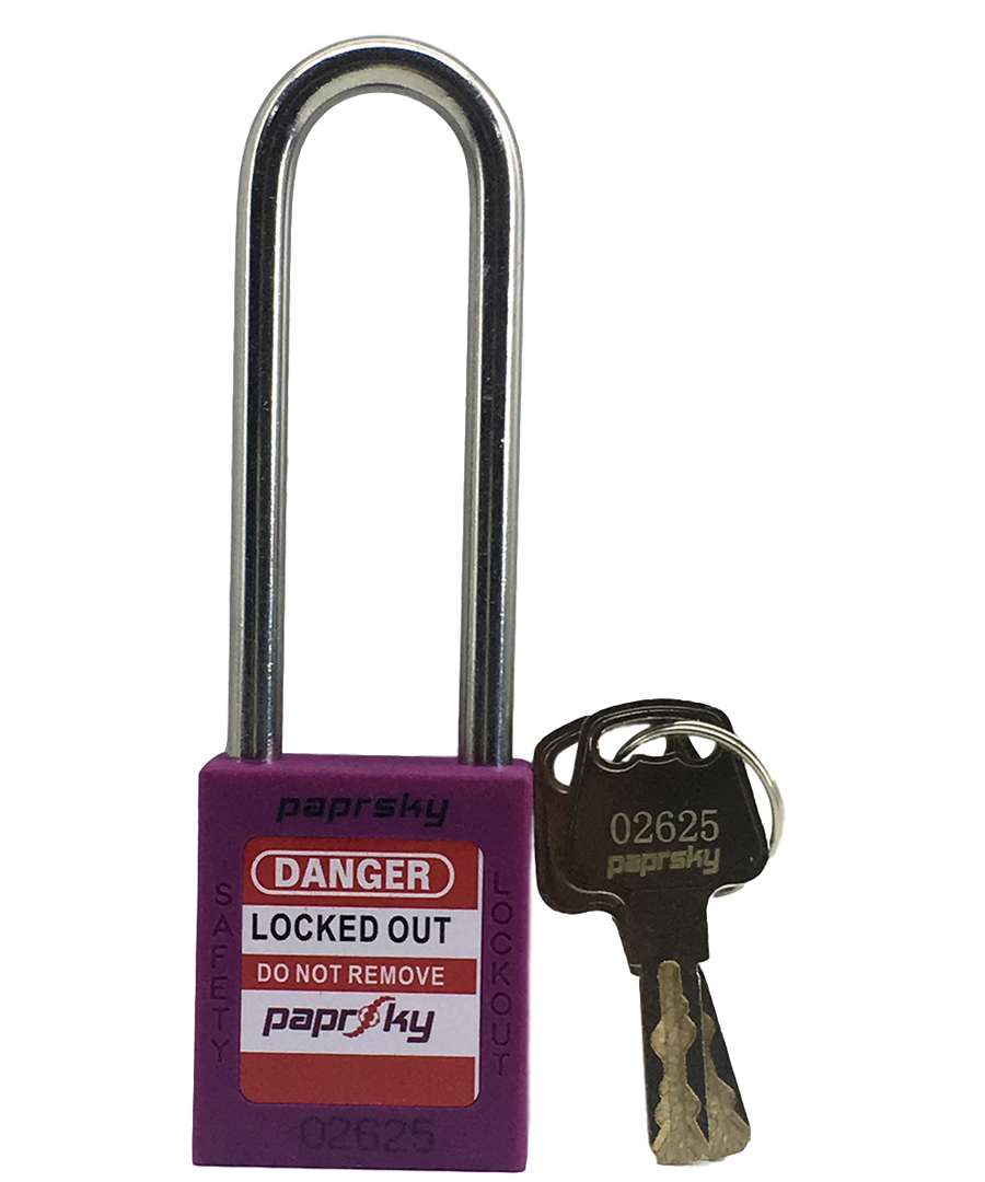 Purple Safety Padlock